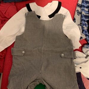 Baby boy’s romper and short sleeve shirt